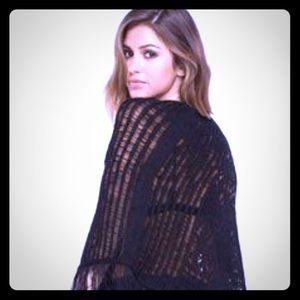 Full Tilt crocheted lace poncho